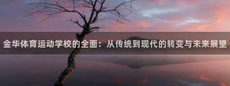 vsport体育官方集团官网：金华体育运动学校的全面：从传统